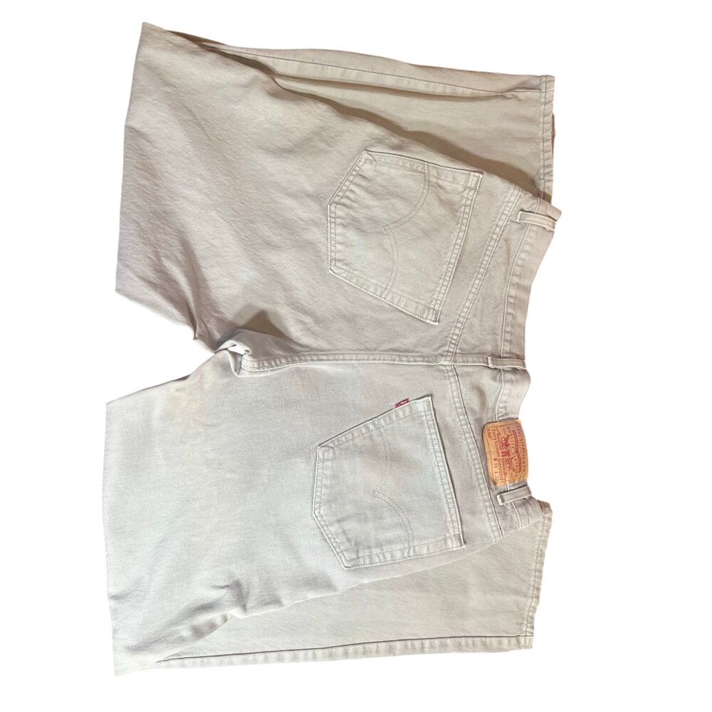 VIntage 94'‎ Levi's Men's 550 Relaxed 38x32 Light Grey Denim Jeans